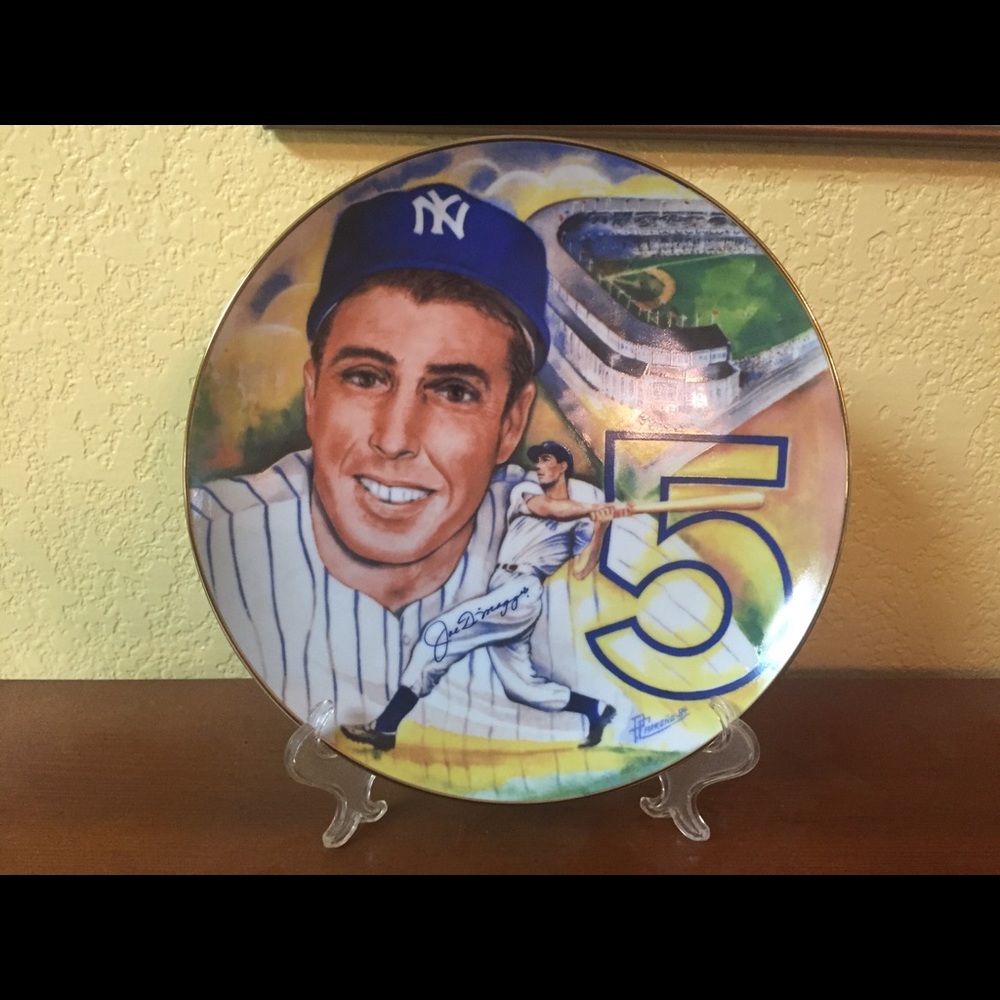 Joe Dimaggio Marigold Vintage Collector Plate baseball